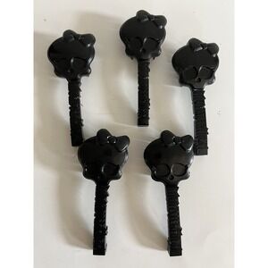 Lot of 5 Monster High Black Skull Brush Replacement